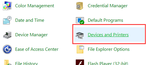 device-and-printer-setting